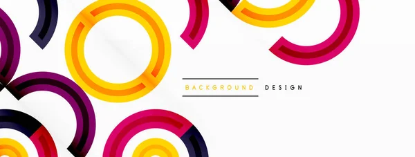 Círculo Colorido Fundo Abstrato Com Design Vibrante Atraente Que Incorpora —  Vetores de Stock