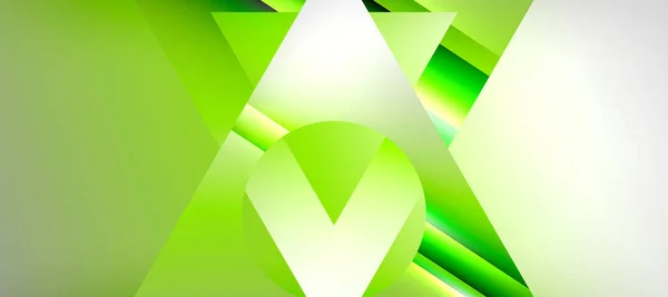 Dreieck Abstrakter Hintergrund Mit Glänzenden Und Glänzenden Effekten Vektor Illustration — Stockvektor