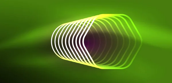 Αφηρημένο Φόντο Techno Neon Εξάγωνα Εικονογράφηση Διάνυσμα Υψηλής Τεχνολογίας Για — Διανυσματικό Αρχείο