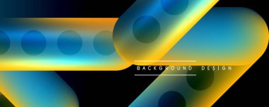 Tekno yuvarlak şekiller, parlak elementlerle soyut arkaplan çizgileri. Duvar Kağıdı, Sancak, Arkaplan, Kart, Kitap İllüstrasyonu, İniş Sayfası