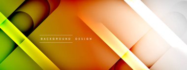 Soyut arkaplan - geometrik bileşim ışık ve gölgelerle oluşturuldu. Teknoloji veya iş dijital şablonu