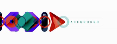 Soyut üçgenler ve en küçük geometrik arkaplan