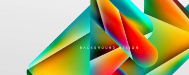 Triangle fluid color gradient abstract background. Vector Illustration For Wallpaper, Banner, Background, Card, Book Illustration, landing page