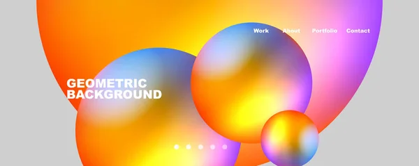 Trendy Simple Circle Gradient Abstract Background Vector Illustration Wallpaper Banner — Image vectorielle