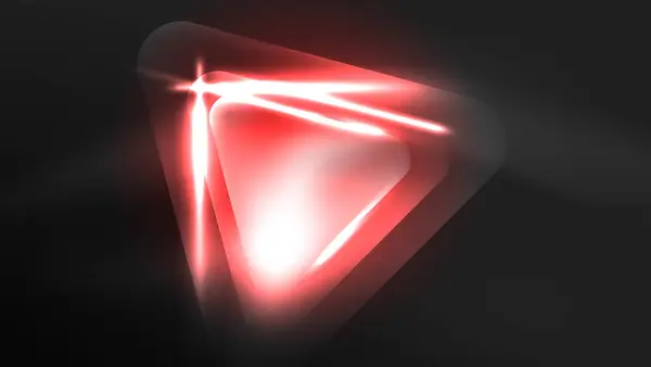 Цифровой Неоновый Абстрактный Фон Треугольники Огни — стоковый вектор