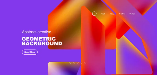 Τρίγωνα Ρευστά Χρώματα Γεωμετρικό Αφηρημένο Φόντο Techno Επιχειρηματική Ιδέα Μοτίβο — Διανυσματικό Αρχείο