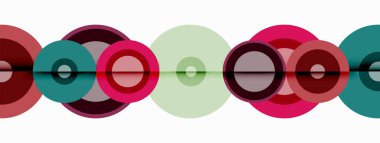 Gölgeler ile çevreler küçük geometrik bileşim soyut arkaplan