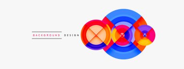 Yaratıcı çember geometrik soyut arkaplan