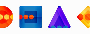 Triangles and circles abstract background for wallpaper, banner, background, card, book Illustration, landing page