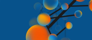 Çizgi noktaları geometrik iniş sayfası arkaplanı. Sıvı eğimli yuvarlak ve küreler. Duvar Kağıdı, Sancak, Arkaplan, Kart, Kitap İllüstrasyonu, İniş Sayfası