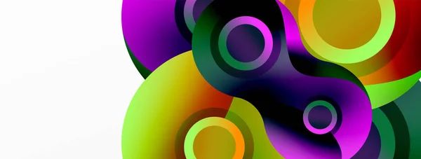 Kreis Geometrischer Hintergrund Abstrakter Moderner Hintergrund Vektor Illustration Für Tapeten — Stockvektor