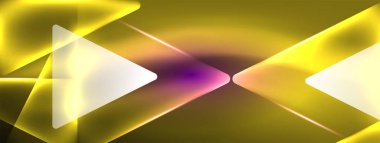 Canlı Geometrik Neon Parlak Hat Arkaplanı. Biçimlerin, Satırların, Renklerin ve Parıltının Cesur ve Çarpıcı Gösterimi, Gelecekçi Modern Tasarımlar İçin Mükemmel, Yüksek Teknolojik Sunumlar, Teknoloji Web Sayfaları