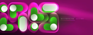 Neon dairesi soyut arkaplan. Duvar kağıdı, afiş, sunum, arkaplan şablonu