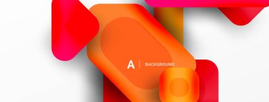 Renkli geometrik şekiller çizgiler, kareler ve üçgenler. Duvar kağıdı, pankart veya iniş sayfası için soyut arkaplan