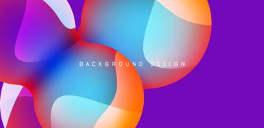 Spheres and circles abstract background, trendy colorful design. Vector Illustration For Wallpaper, Banner, Background, Card, Book Illustration, landing page