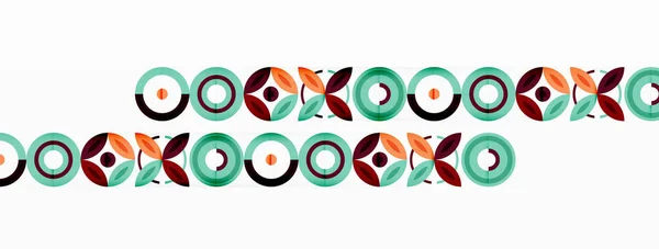 Abstract Background Minimalist Circles Elements Composition Varying Sizes Circles Other — Stock Vector