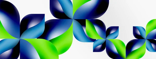 矢量抽象几何背景 从技术上讲 花瓣的概念 墙纸或纹理设计 明亮的海报 — 图库矢量图片