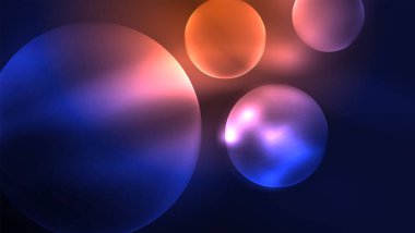 Parlak parlak ışık efektli daireler, soyut arkaplan duvar kağıdı tasarımı