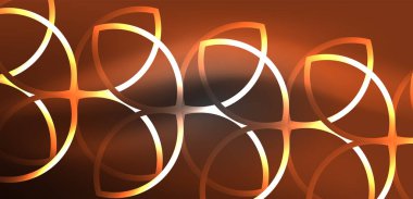 Neon lazer hatları, daire dalgaları soyut arkaplan. Neon ışığı ya da lazer gösterisi, elektrik akımı, güç hatları, tekno kuantum enerji dürtüsü, parlayan sihirli dinamik çizgiler.