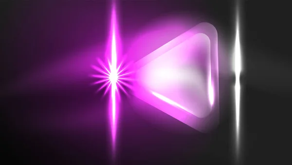 Digital Neon Abstrakt Bakgrunn Triangler Lys Geometrisk Designmal – stockvektor