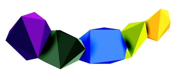Abstrakt Låg Poly Sten Design Geometriskt Vektorelement — Stock vektor