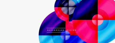 Yaratıcı çember geometrik soyut arkaplan