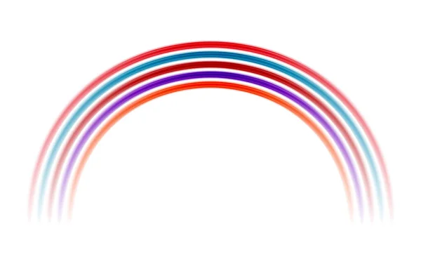彩虹色设计一种充满活力的 有趣的设计 其特点是彩虹色线条排列成一个动态的构图 完美地增加了任何项目的色彩 — 图库矢量图片