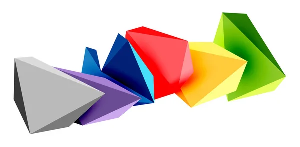 Baixo Poli Elementos Design Triângulo —  Vetores de Stock