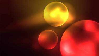 Parlak parlak ışık efektli daireler, soyut arkaplan duvar kağıdı tasarımı