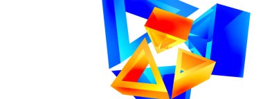 3d üçgen soyut arkaplan. Temel şekil teknolojisi ya da iş konsepti bileşimi. Duvar kağıdı, afiş, arkaplan veya iniş için moda tekno iş şablonu