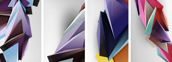 Triangle Vecteur Abstrait Fond Conception Entreprise Technologie Pour Papier Peint — Image vectorielle