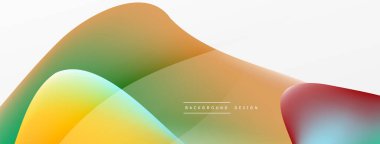 Abstract background. Fluid gradient color wave template for wallpaper, banner, background or landing