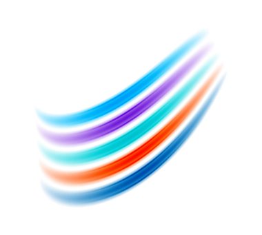 Herhangi bir projeye renk katmak için mükemmel, dinamik bir kompozisyonda düzenlenmiş gökkuşağı renkli çizgileri içeren canlı ve oyuncu bir tasarım.