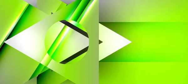 Trojúhelník Abstraktní Pozadí Lesklými Lesklými Efekty Vektorové Ilustrace Pro Tapetu — Stockový vektor