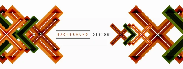 Minimale Geometrische Hintergrundkreuzung Design Für Tapeten Banner Hintergrund Landing Page — Stockvektor
