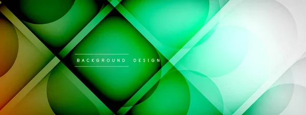 Abstract Background Geometric Composition Created Lights Shadows Technology Business Digital — 스톡 벡터