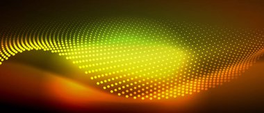 Pürüzsüz bir neon dalgası içeren parlak ve şık bir tasarım. Karanlık bir arkaplanda parlıyor. Her projeye modern ve keskin bir dokunuş eklemek için mükemmel.