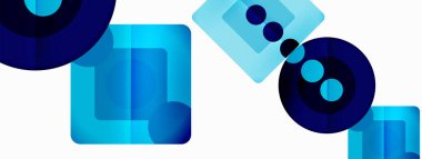 Triangles and circles abstract background for wallpaper, banner, background, card, book Illustration, landing page