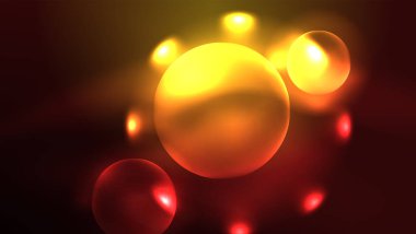 Parlak parlak ışık efektli daireler, soyut arkaplan duvar kağıdı tasarımı