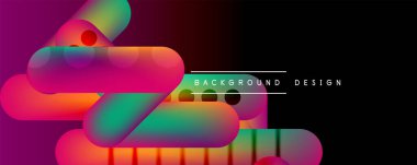 Yuvarlak şekiller ve akışkan eğimli çizgiler soyut arkaplan. Duvar kağıdı, afiş, arkaplan, broşür, katalog, kapak, broşür