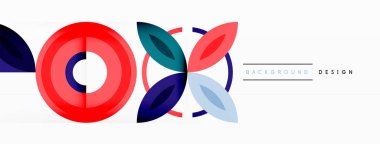 Renkli çemberler soyut arkaplan. Duvar kağıdı, afiş, arkaplan, iniş sayfası, duvar resimleri, davetiyeler, posterler için yüksek teknoloji tasarımı