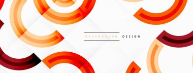 Değişik tonlara ve renklere sahip canlı ve göz alıcı bir tasarıma sahip renkli çemberler girdap ve dinamik bir etki yaratıyor.