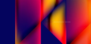 Akışkan gradyan renklerle dinamik üçgen tasarımı soyut arkaplan