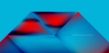 Akışkan gradyan renklerle dinamik üçgen tasarımı soyut arkaplan