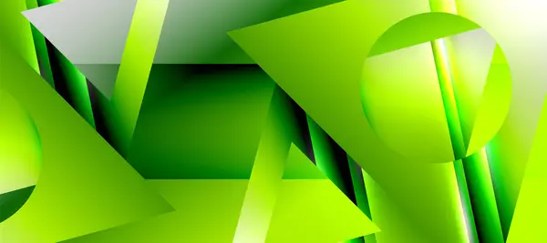 Triangle Abstract Background Shiny Glossy Effects Vector Illustration Wallpaper Banner — Vector de stock