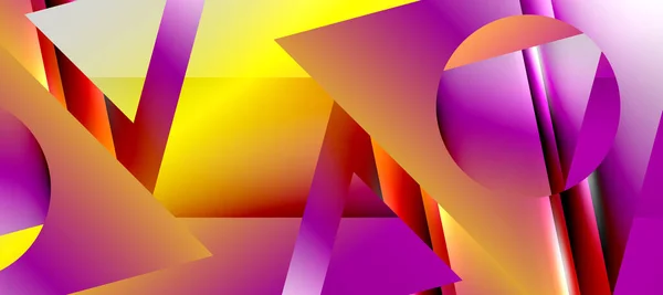Triangle Fond Abstrait Avec Des Effets Brillants Brillants Illustration Vectorielle — Image vectorielle