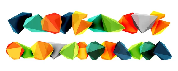Stílusos Modern Absztrakt Háttér Geometrikus Alakzatokkal Alacsony Poli Háromszögekből Építve — Stock Vector
