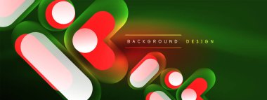 Neon dairesi soyut arkaplan. Duvar kağıdı, afiş, sunum, arkaplan şablonu