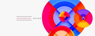 Yaratıcı çember geometrik soyut arkaplan