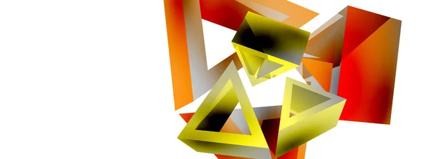 Triangle Fond Abstrait Technologie Base Forme Composition Concept Entreprise Modèle — Image vectorielle